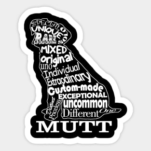 Mutt Dog Sticker